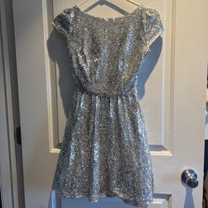 Silver sequins dress